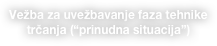 Vežba za uvežbavanje faza tehnike trčanja (“prinudna situacija”)