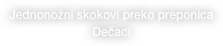 Jednonožni skokovi preko preponica Dečaci